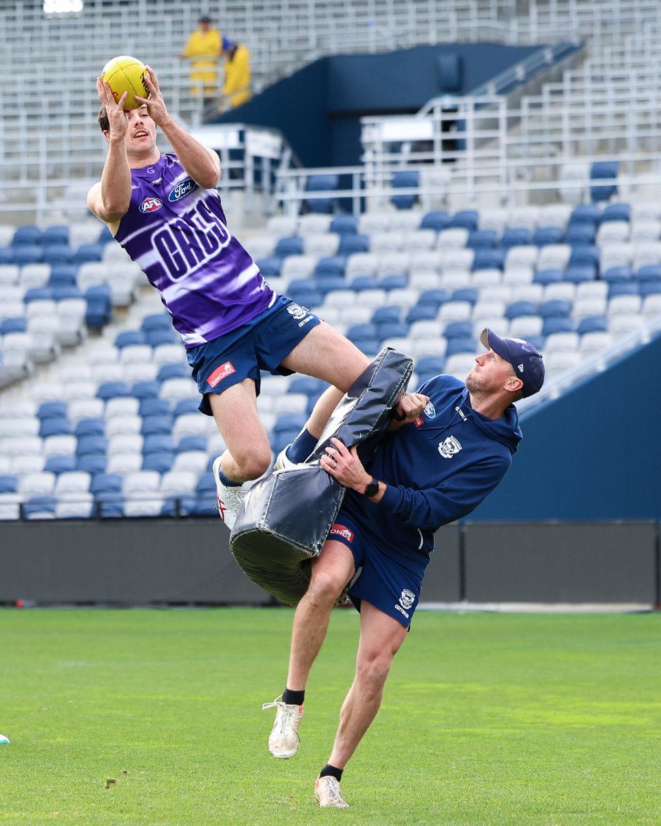 GeelongCats's tweet photo. Back from the bye with a pep in our step 💪 #WeAreGeelong https://t.co/8f32i5r1Cn