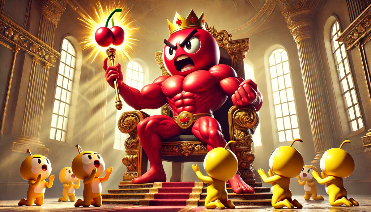 BrakowShelby's tweet photo. The $CHERRY King is truly impressive! 🍒👑

🍒 5 $CHERRY for each like

🍒 10 $CHERRY for each comment

🍒 15 $CHERRY for each retweet

Where is @pacmoon_
? 👀

$CHERRY @CherryOnBlast https://t.co/p8hwXz29eQ