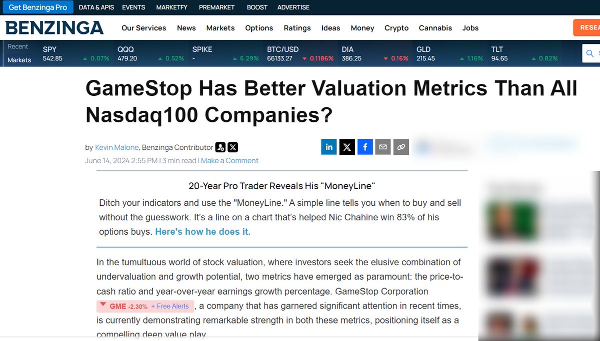 userofintellect's tweet image. $GME is undervalued. The CORRECT valuation is at approximately $70 per share. The company's market cap is around $10 billion now, which suggests it is currently undervalued. According to a conventional Wall Street formula, the market cap should be around $24 billion.

Valuing a…