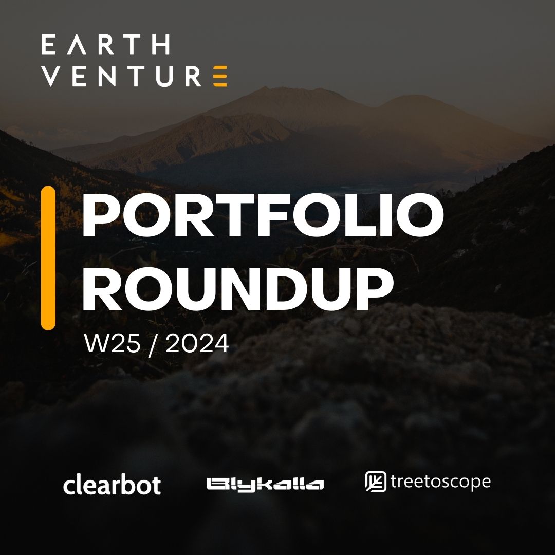 Earth_Venture's tweet photo. 🌟 Portfolio Roundup W25 - June Highlights! 🚀

Welcome back to another issue of #EarthVC’s #PortfolioRoundup, where we highlight the incredible achievements of our trailblazing portfolio companies in the climate tech space.

👇 Check out this week's spotlights: https://t.co/haGxzOSxU0