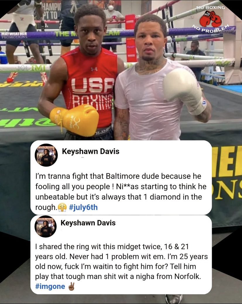 Hassanwellss's tweet photo. Keyshawn Davis calling out Gervonta Davis 😳 https://t.co/Fd2Zxo8df5