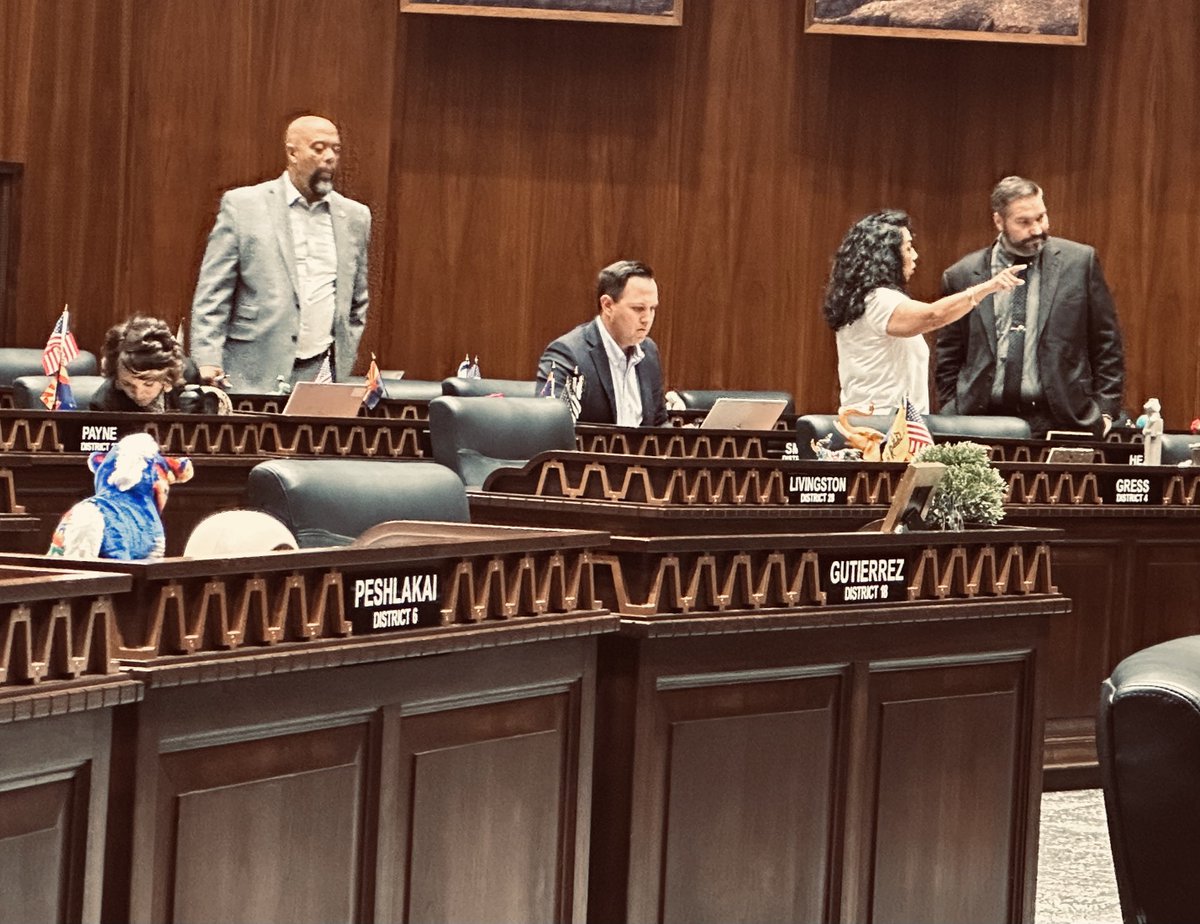 Kelly4Humanity's tweet photo. Republicans -
We understand the budget deal had issues and share your frustration. 48 hours isn't enough time.
However, Katie Hobbs sold out fellow Democrats AND Mayes for a GOP budget.
It's time to go on offense!
#azbudget https://t.co/fuiPfPY4Gn