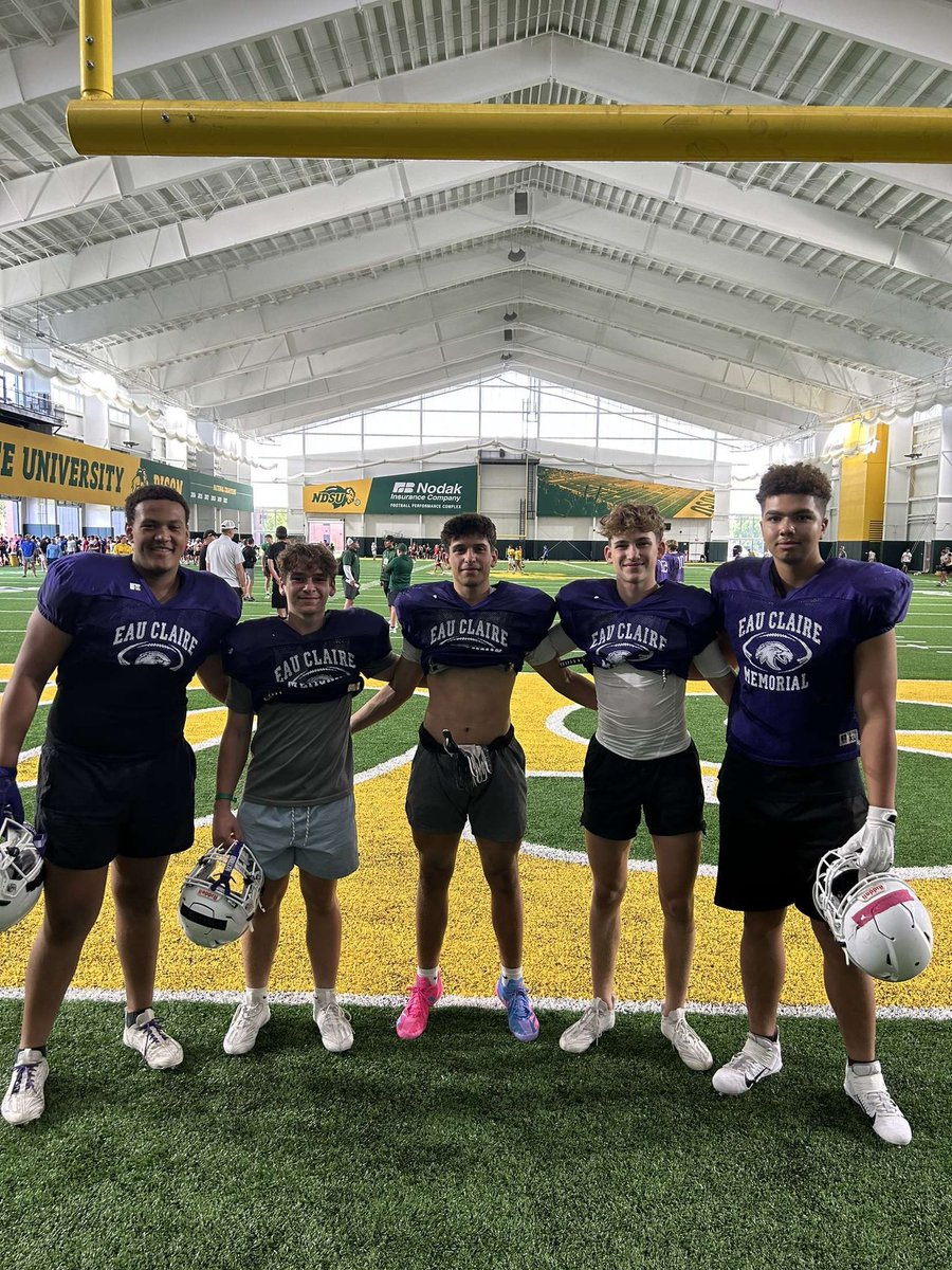 Thank you <a href="/NDSUfootball/">NDSU Football</a> for the amazing camp! It was a blast going out there and competing with other kids and I hope to come back next year! <a href="/NickGoeser/">Nick Goeser</a> <a href="/PrepRedzoneWI/">Prep Redzone Wisconsin</a> <a href="/ecmfootball/">Eau Claire Memorial Football</a> <a href="/CoachOlsonNDSU/">Coach Grant Olson</a>