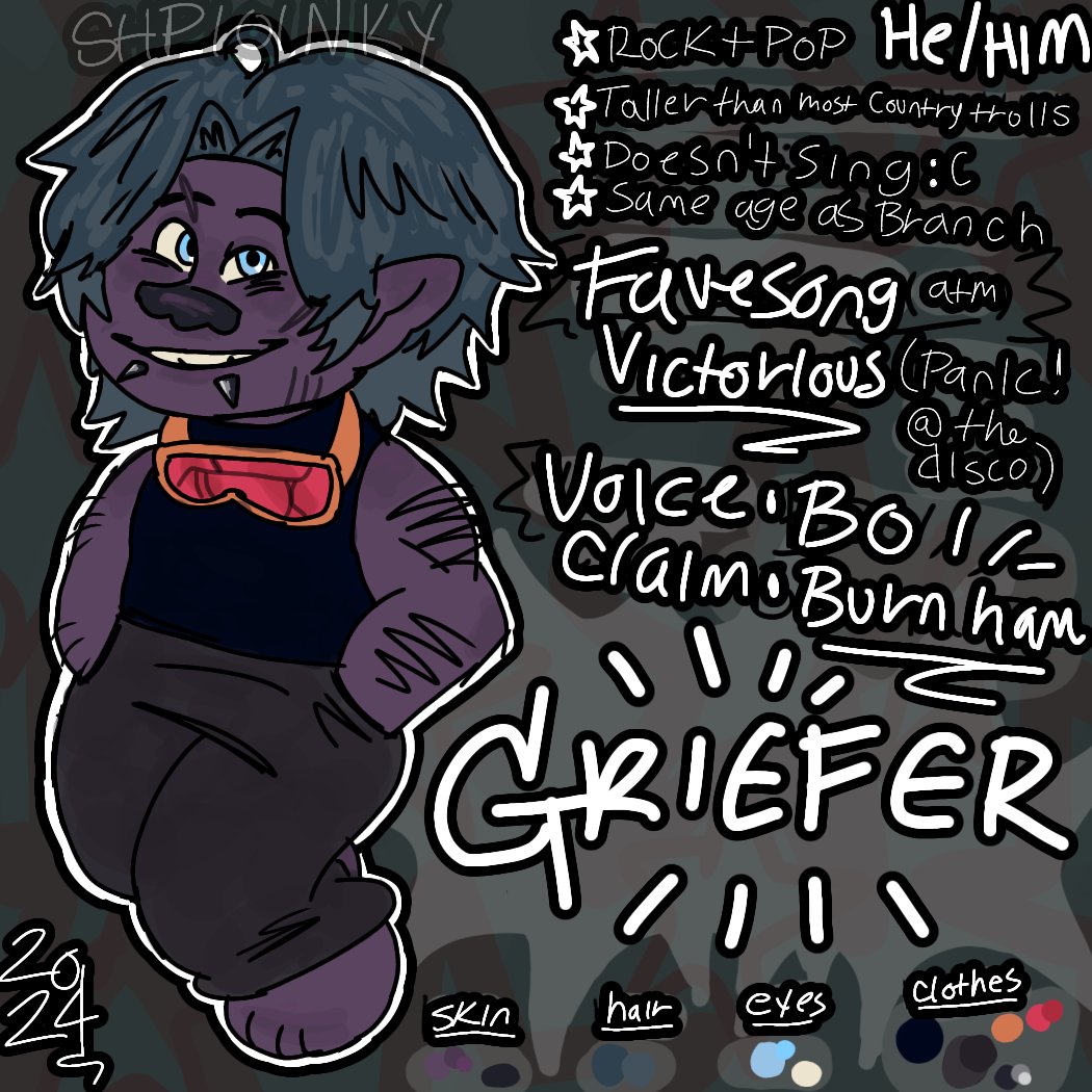 rip_griefer's tweet photo. Teehee #Trollsona
His name is Griefer and i love him (if u dont know what that means look it up lmao)#Trolls #Fanart #occhart https://t.co/F9nVsEpsqC