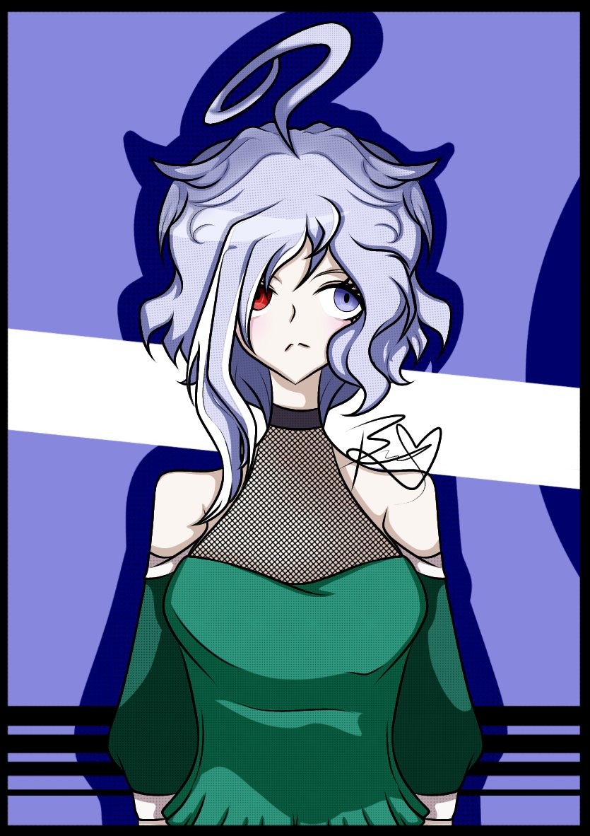 Bonic251's tweet photo. Wenas wenas 
Aqui un dibujo de mi Bonic en version danganronpa 💖👀 
Me gusta como me quedo pero luego le hare cambios por ahora solo esta en fase beta 👀

#oc #danganronpaoc #dibujo #dibujodigital #bonic25 https://t.co/jaBFHdaA4L