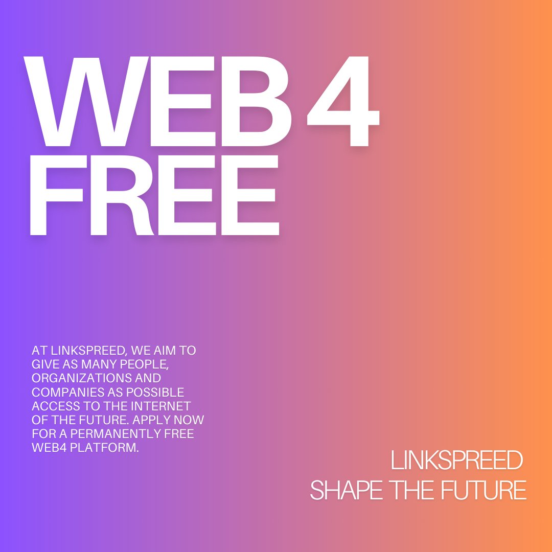 linkspreed's tweet image. 🌐 Imagine a world where Web4 is for EVERYONE! ✨ At Linkspreed, we&apos;re making it happen—non-profit and accessible to all. 🤝❤️
Join the conversation about the future! What are your thoughts? 💬 #Web4All #Linkspreed #FutureTech #InclusiveInnovation