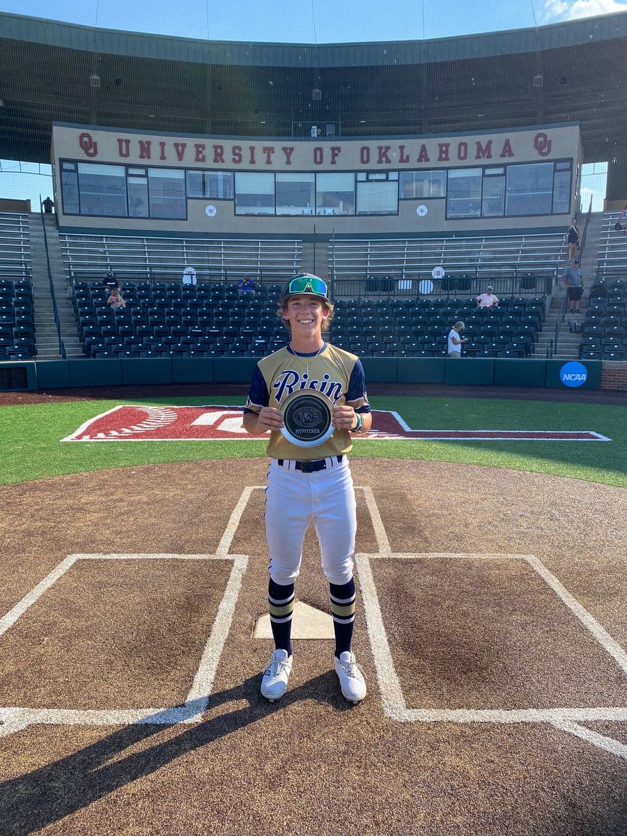 2024 15U Oklahoma Open at OU

🏆Champions: <a href="/RisinBaseball/">Risin Baseball</a> - Phillips
🥈Finalist: Premier National 2027
🏅MVP: Wyatt Jones (perfectgame.org/Players/Player…) 6R 6H 3 2B HR 9RBI BB
🏅MVPitcher: Jett Rogers (perfectgame.org/Players/Player…) 7.0IP 6K 2H 3BB 0R