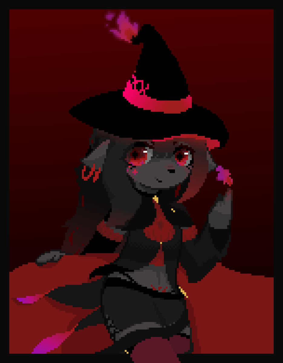 Pahtycle's tweet photo. tried redrawing the crimson witch. 8 months later ❗️ https://t.co/gza0YUAY3w