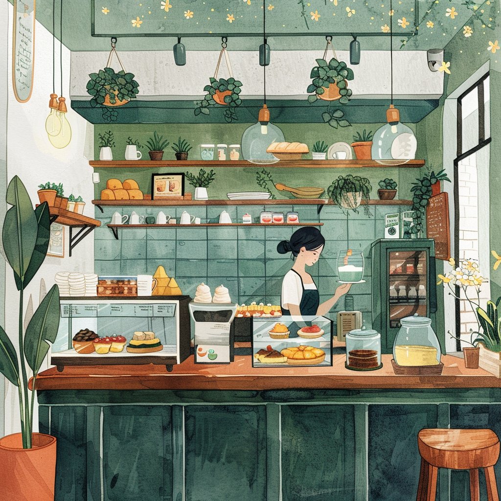 AliceBritn60465's tweet photo. Had a delightful time at Green Feather Coffee in Luodong! 🍰☕️
This French dessert coffee shop is a must-visit hidden gem. 
Perfect blend of treats and cozy vibes!
🔗https://t.co/hPACO3O2lx

#taiwan #yilan #lotung #soarcafe #frenchdessert #ai #artgallery #digitalart #MidjourneyAI https://t.co/ps2v8DuWEr