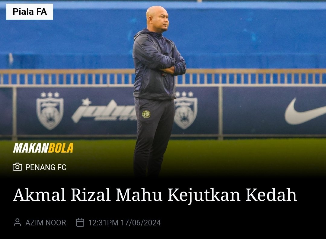 Akmal impi lakar kemenangan ke atas Sang Kenari.

Artikel penuh 👇
makanbola.com/akmal-rizal-ma…