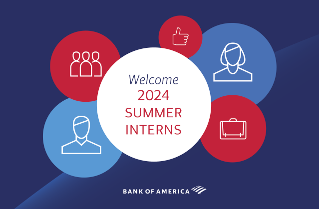 lesliecherry00's tweet photo. Sending a welcome to the @BankofAmerica 2024 summer intern class! With 2,000 young professionals just starting their career journey, I’m excited to learn from them just as much as they’ll learn from their mentors. Good luck to this year’s class! https://t.co/f8UfTfQor7