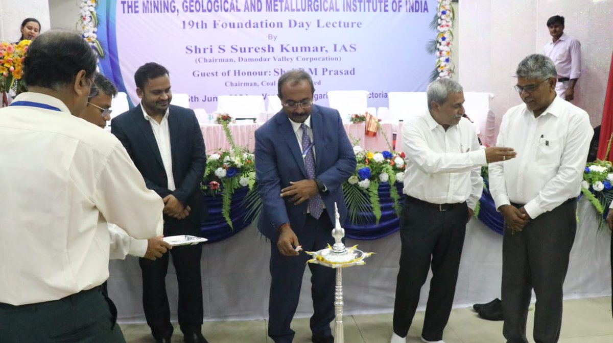 MgmiSecretary's tweet photo. 19th Foundation Day at Dishergarh Club supported by ECL on Saturday 15.6.2024. Lecture delivered by Chairman, DVC. Guest of Honour Chairman, CIL. President, Secretary &amp; Jt Secretary, MGMI along with CMD ECL &amp; DT ECL were also present. https://t.co/2pi41jMK0u