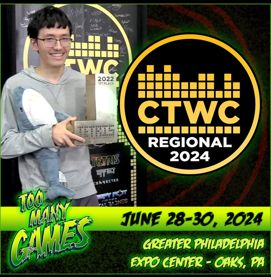 ClassicTetris's tweet image. In less than 2 weeks, CTWC Philly Regionals partnering with @tmgexpo to host our 2025 REGIONALS!! If you are thinking of coming to this event, please fill out this attendance sheet. docs.google.com/spreadsheets/u… Another link for Philly Regionals Rules docs.google.com/document/u/0/d… #ctwc