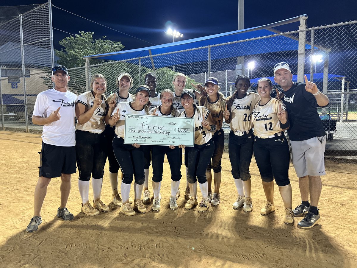 Fury Platinum National Davenport (2025) (@fplatinum2025) on Twitter photo It's a wrap, 2024 Mojo Moneyball Champs! We went 8-1 and brought home the cash! <a href="/PGFnetwork/">PGF</a> <a href="/FuryPlatinum/">FuryPlatinumSoftballClub</a> <a href="/ExtraInningSB/">EXTRA INNING SOFTBALL</a> It's a wrap, 2024 Mojo Moneyball Champs! We went 8-1 and brought home the cash! <a href="/PGFnetwork/">PGF</a> <a href="/FuryPlatinum/">FuryPlatinumSoftballClub</a> <a href="/ExtraInningSB/">EXTRA INNING SOFTBALL</a>