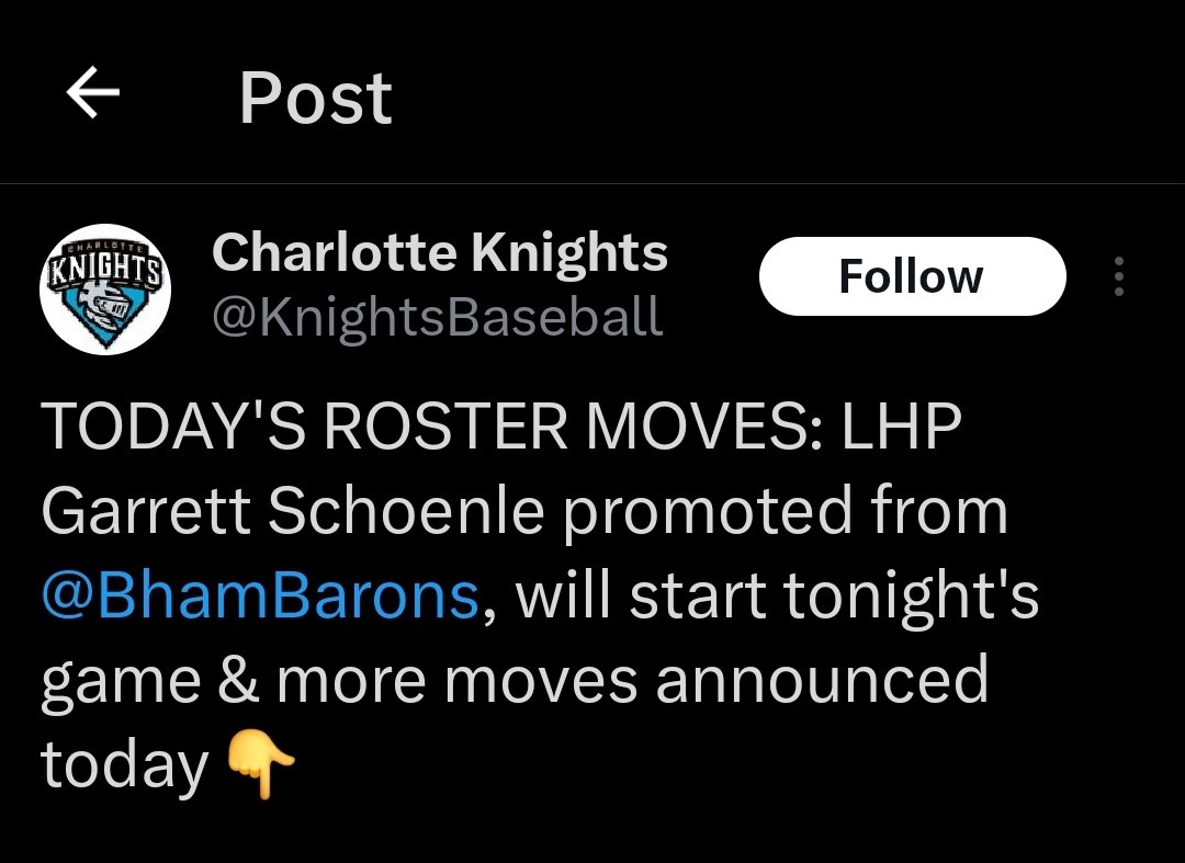 GoBearcatsBASE's tweet photo. How it started ➡️ How it's going

Our guy @GSchoenle3 was just promoted to @KnightsBaseball and was part of a combined no-hitter today‼️

#BearcatsInThePros https://t.co/4cw4Y3zDn8