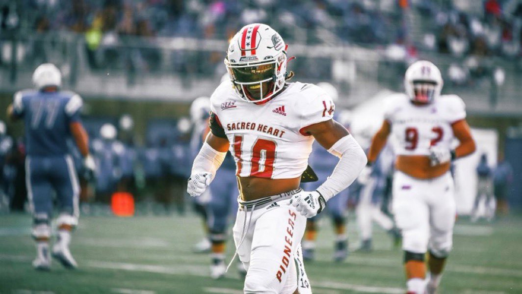 Jayden Miller (@_jaydenmiller_) on Twitter photo After a great conversation with <a href="/_coachwiggs/">Kyle Wiggins</a> I am blessed to receive my first Division 1 offer from Sacred Heart University!
<a href="/SHU__Football/">Sacred Heart Football</a> <a href="/mark_nofri/">Coach Nofri</a> <a href="/_coachwiggs/">Kyle Wiggins</a> <a href="/CoachPSap/">Patrick Saporito</a> <a href="/sjbcoachalba/">Philip Alba</a> <a href="/coachJAlbaOC/">James Alba</a> <a href="/CoachTimAsbell/">Tim Asbell</a> <a href="/tbev_jr/">Thomas L Beverly Jr.</a> <a href="/ericoutlaw100/">Eric Outlaw</a> <a href="/CoachZeva/">Eddy Zeva</a>
<a href="/jared_valluzzi/">Jared Valluzzi</a> After a great conversation with <a href="/_coachwiggs/">Kyle Wiggins</a> I am blessed to receive my first Division 1 offer from Sacred Heart University!
<a href="/SHU__Football/">Sacred Heart Football</a> <a href="/mark_nofri/">Coach Nofri</a> <a href="/_coachwiggs/">Kyle Wiggins</a> <a href="/CoachPSap/">Patrick Saporito</a> <a href="/sjbcoachalba/">Philip Alba</a> <a href="/coachJAlbaOC/">James Alba</a> <a href="/CoachTimAsbell/">Tim Asbell</a> <a href="/tbev_jr/">Thomas L Beverly Jr.</a> <a href="/ericoutlaw100/">Eric Outlaw</a> <a href="/CoachZeva/">Eddy Zeva</a>
<a href="/jared_valluzzi/">Jared Valluzzi</a>