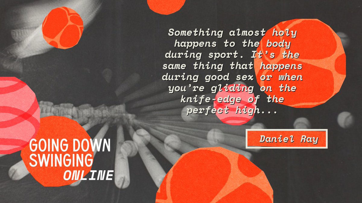 New non-fiction up on the site by the inimitable Daniel Ray. A home run piece of writing about queerness, softball, and the unfolding of the self ⚾️🏃🏟️ Read it here: goingdownswinging.org.au/archives/unfol…