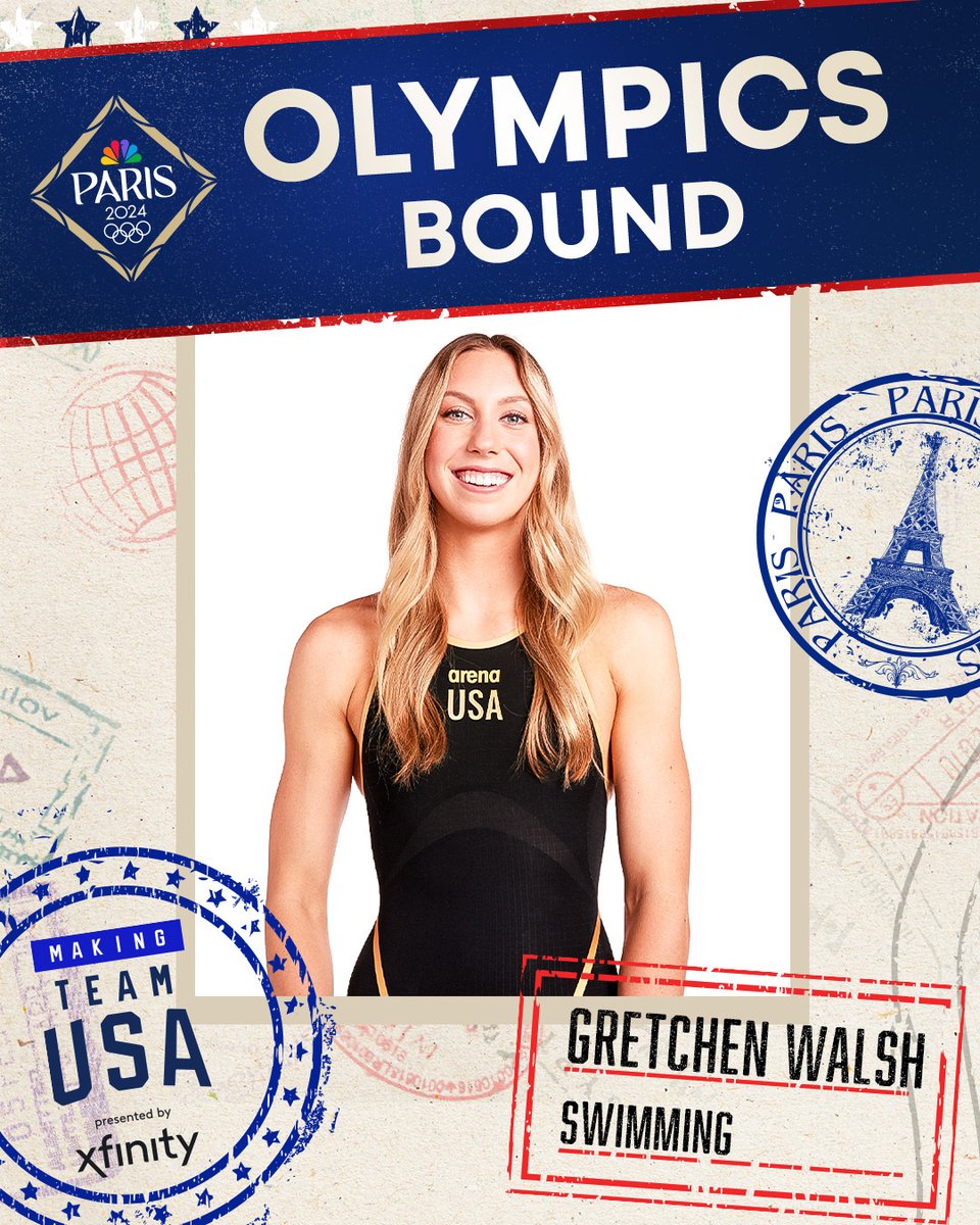 For the first time, Gretchen Walsh is headed to the Olympics! #SwimTrials24