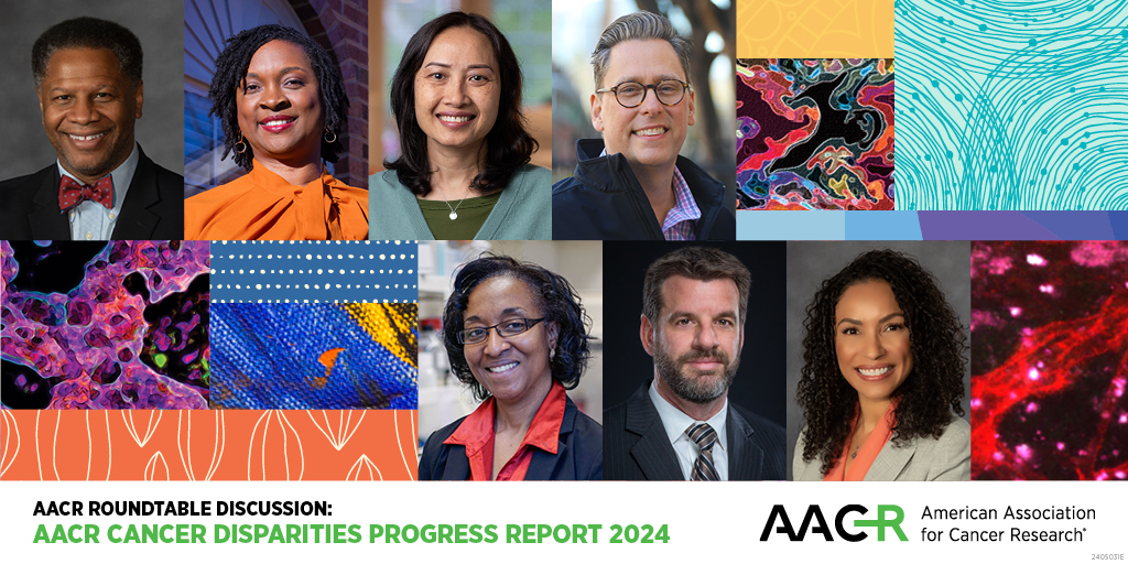 The AACR Cancer Disparities Progress Report 2024 highlights research-driven advances to eradicate cancer disparities and recommends steps to achieve health equity. Register today to attend a free virtual roundtable discussion at 12:30 pm ET on June 24. bit.ly/3RurnTj.