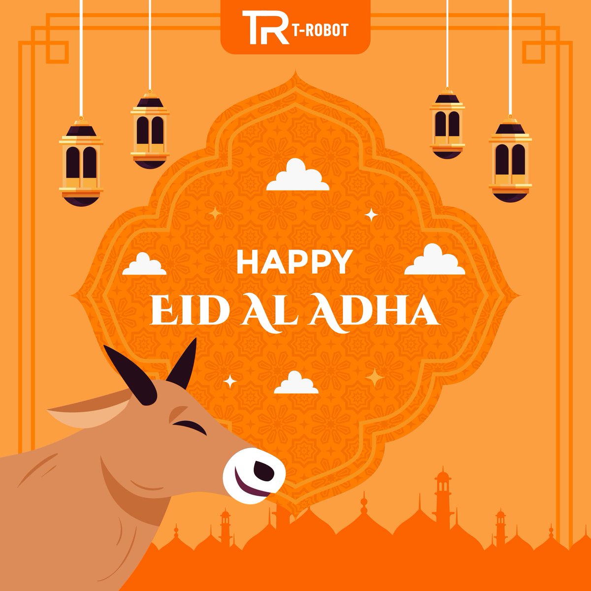 tr_trobot's tweet image. 🌙✨ T-Robot extends warm wishes for a joyous and blessed Eid Al Adha! May this special day be filled with love, gratitude, and meaningful celebrations. 🐑 Eid Mubarak to you and your loved ones!

#trobot #eidaladha #eidmubarak