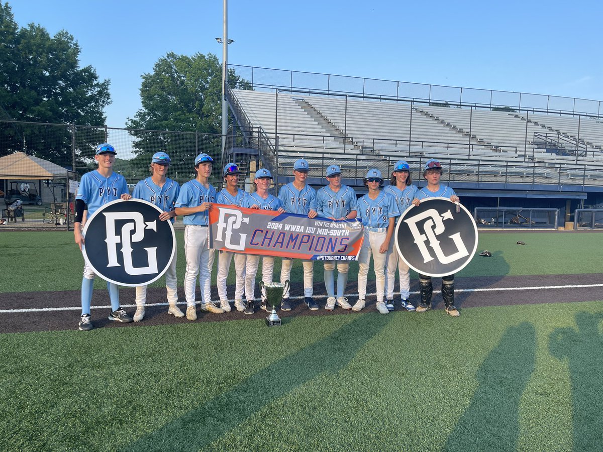 USAStadium's tweet photo. 2024 15U WWBA MidSouth Championship

🏆 Champion: PYT
🥈 Finalist: Indiana Mustangs National 15U
🏅MVP: Easton Peeler
🏅MVPitcher: Elijah Hall https://t.co/SuXPAPGTod