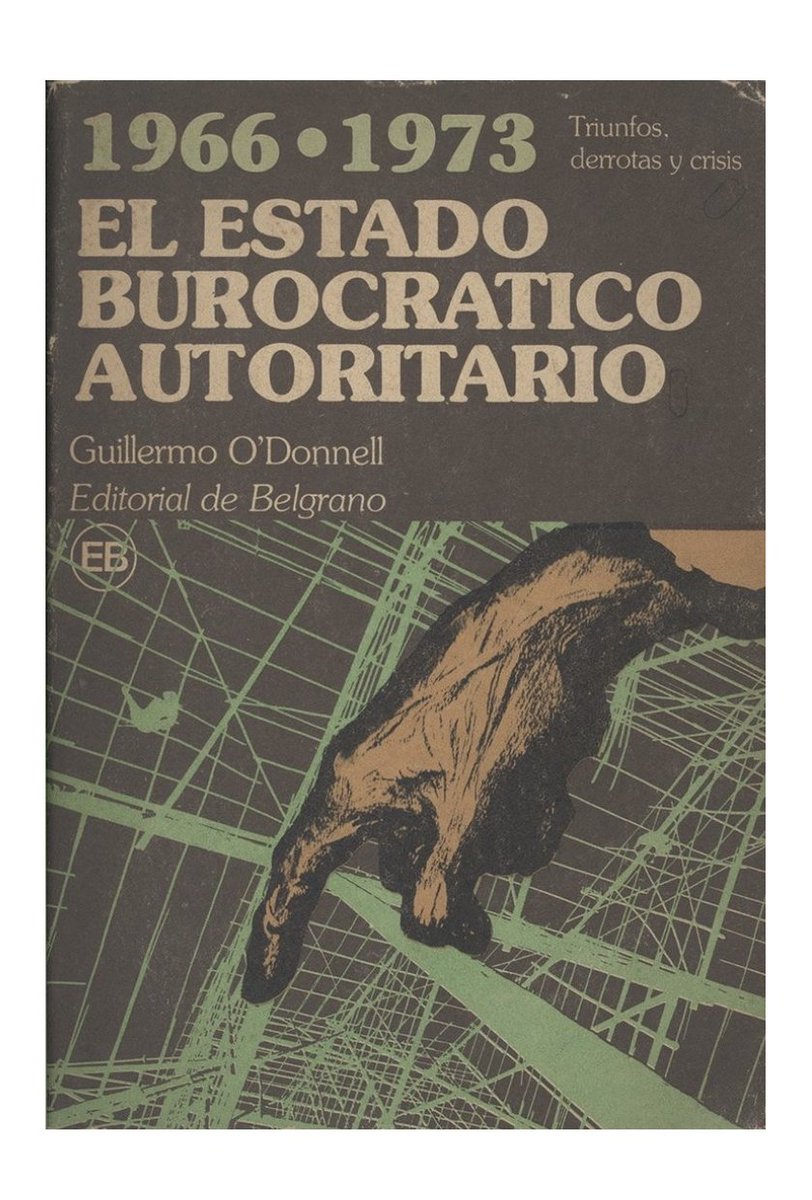 Este libro fue el texto que presentó O'Donnell en Yale para recibir su doctorado en Ciencia Política. Es un estudio del regimen militar en Argentina (1966-1973), un ejemplo de lo que O'Donnell llamó el Estado burocrático autoritario.

Descarga libre: dn720003.ca.archive.org/0/items/o-donn…