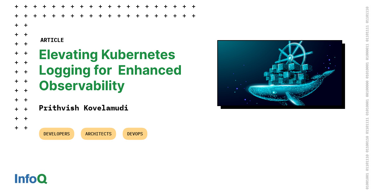 InfoQ's tweet image. Dive into the challenges, strategies &amp;amp; best practices for seamless #LogManagement in your #Kubernetes environment.

Read the #InfoQ article now: bit.ly/3KFF9yK

#DevOps #CloudComputing #Observability #Logging #Performance