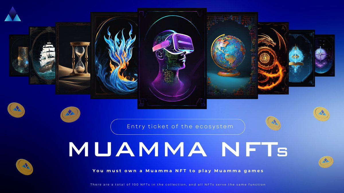 MuammaATE's tweet photo. Discover Muamma NFTs!🚀

❔ Did you know that you need to own Muamma NFTs to play Muamma games?

https://t.co/KdqdAfCSpS https://t.co/oFUnyPf4Rb