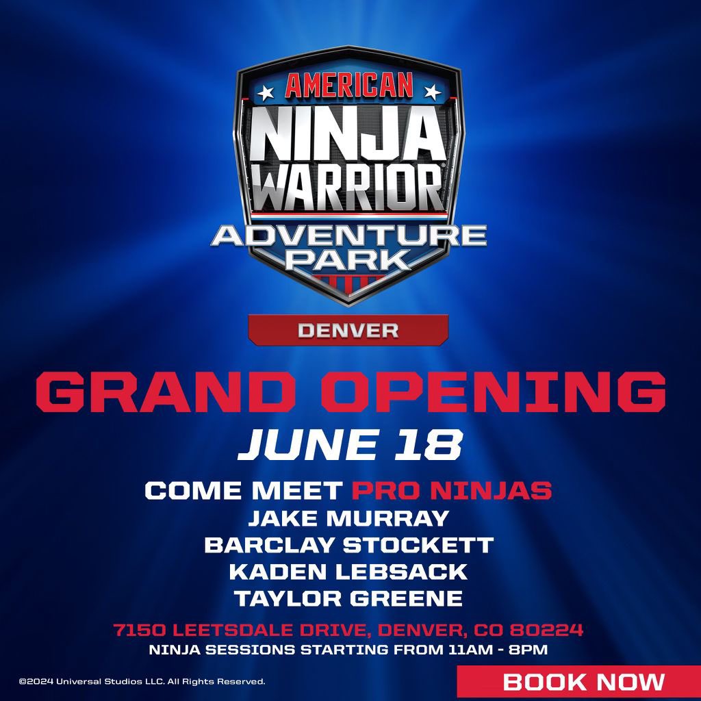 Denver! Come hang out for the grand opening of the ANW adventure park!!!!