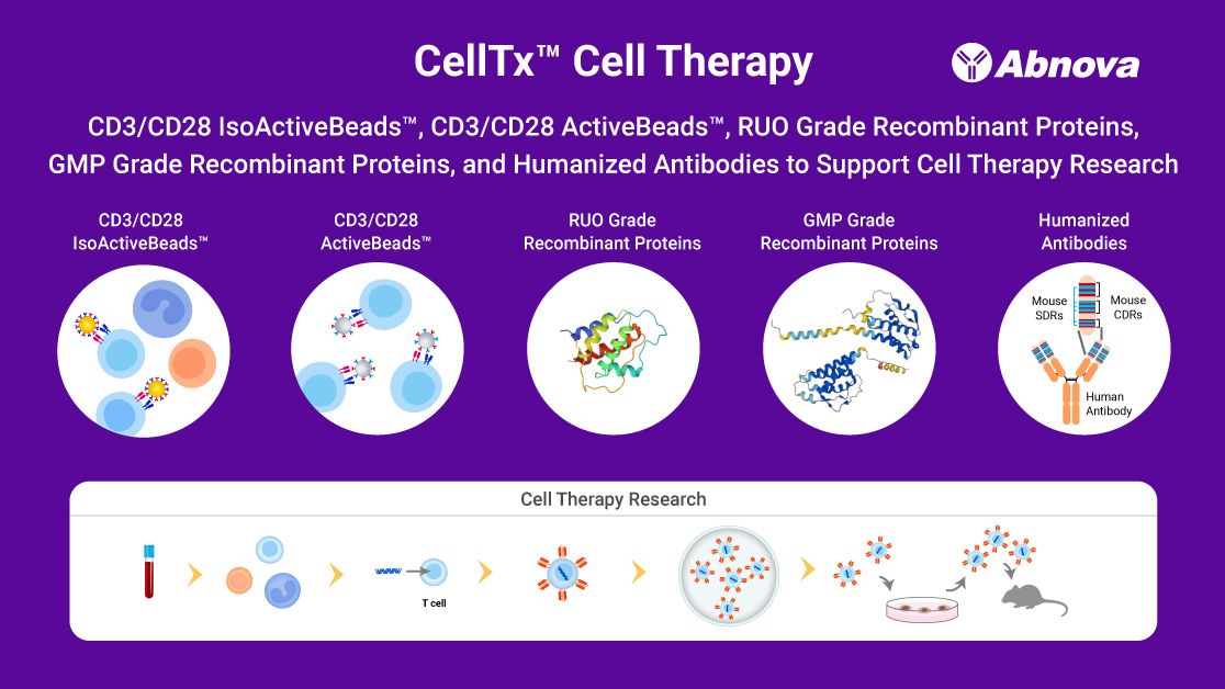 Abnova1's tweet photo. Discover Abnova's CD3/CD28 IsoActiveBeads™, CD3/CD28 ActiveBeads™, RUO &amp; GMP Grade Recombinant Proteins, and Humanized Antibodies for advanced cell therapy research.
https://t.co/6CfLcESzUL https://t.co/mwfCNRMFiY