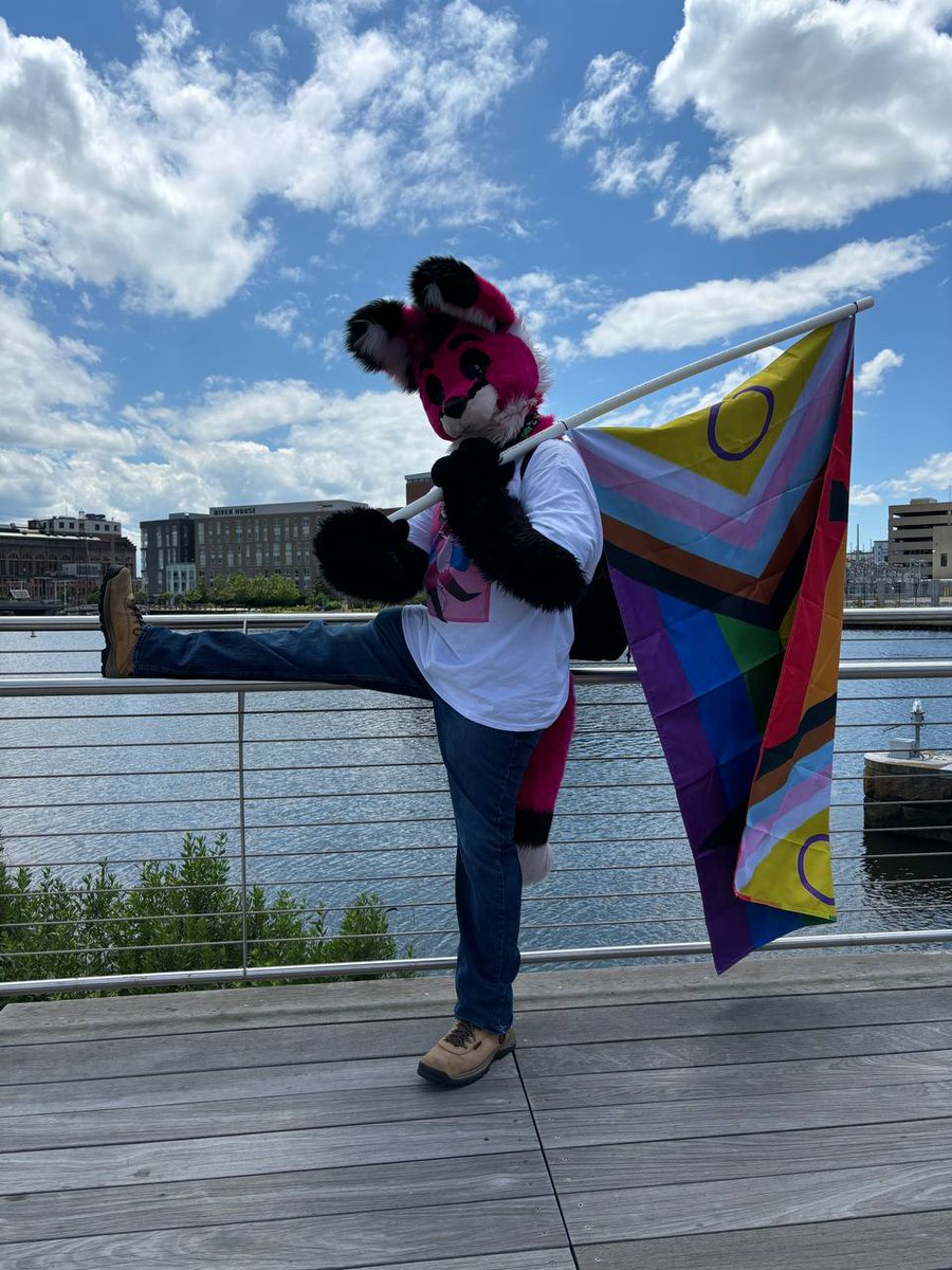 AndrewFenbit's tweet photo. Had an amazing time at rhode island pride saturday. Im still exhausted from seeing everything :3
#pride #fenbit #RIFurrys https://t.co/D64nFN6fPG
