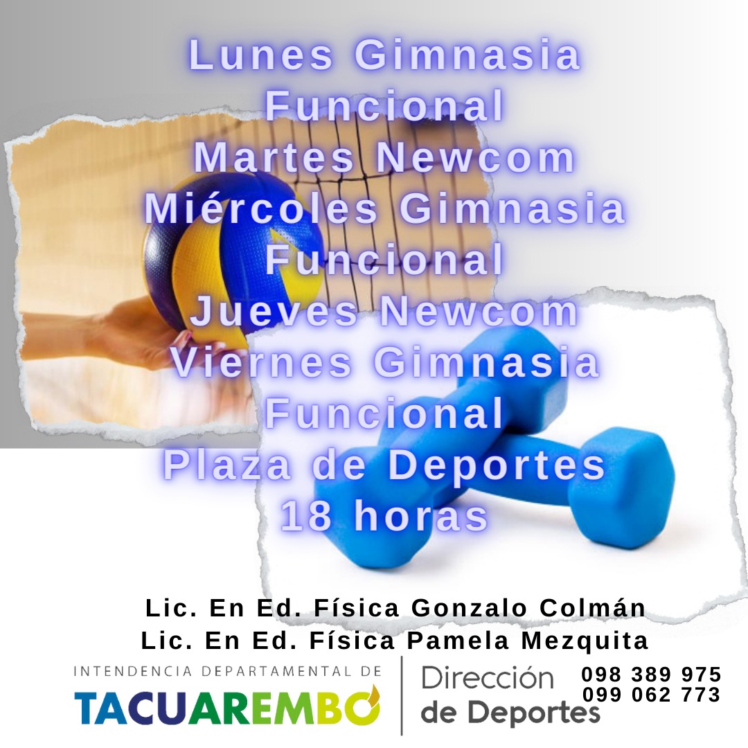 ¿Sabías que el Equipo de la Dirección de Deportes IDT, tiene varias propuestas Deportivas, recreativas y gimnasia? Para todas las edades y gratuitas. <a href="/IdTacuarembo/">Intendencia de Tacuarembó</a>