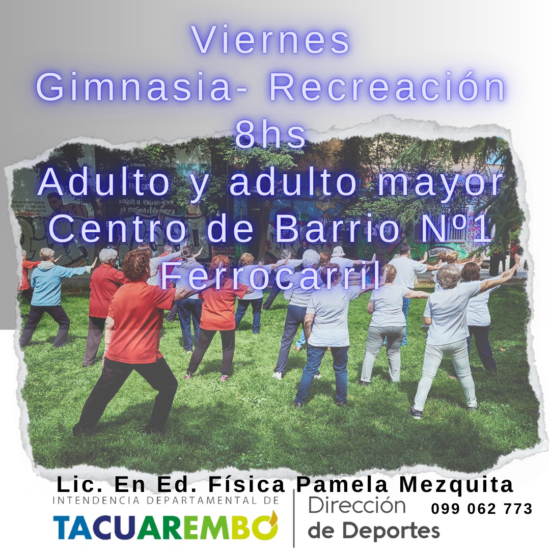 Mathiasgrizutti's tweet photo. ¿Sabías que el Equipo de la Dirección de Deportes IDT, tiene varias propuestas Deportivas, recreativas y gimnasia? Para todas las edades y gratuitas. @IdTacuarembo https://t.co/cIlilkTqab