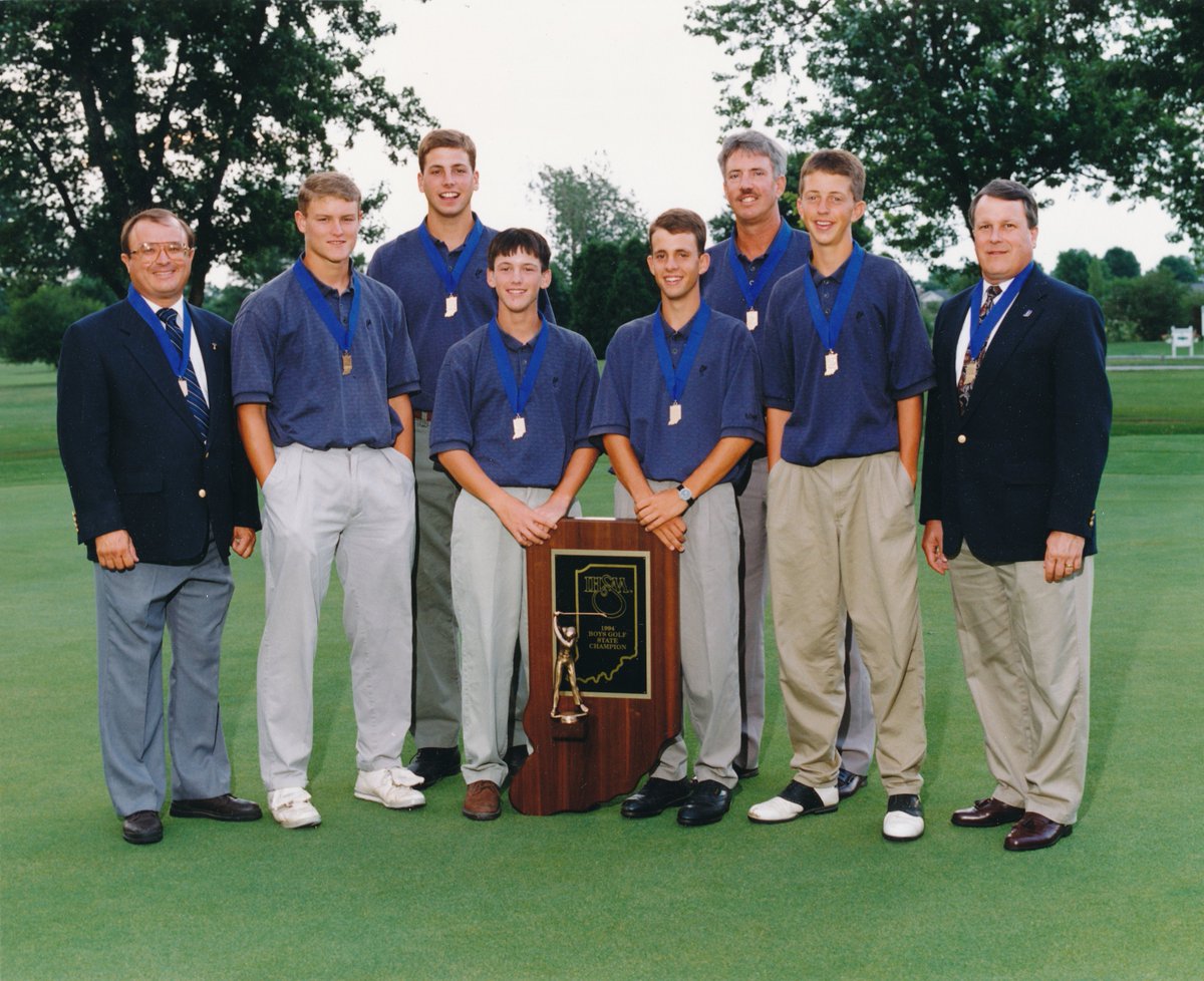 IHSAA1's tweet photo. 30 Years Ago Today (June 16, 1994)

The Tipton Blue Devils were crowned #IHSAA Boys Golf State Champions!
🏆⛳️🔵⚪️ @tiptonbdevils 

Official Program: https://t.co/yp6hiXm3py https://t.co/rUm9t6yYBx