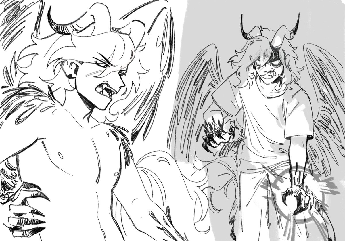 Another OC for an anon guessing game - that I can finally reveal! Ethan, my demon-possessed cringe gamer.. :] thank you to all my friends for playing with me, again! it was such a fun time! 