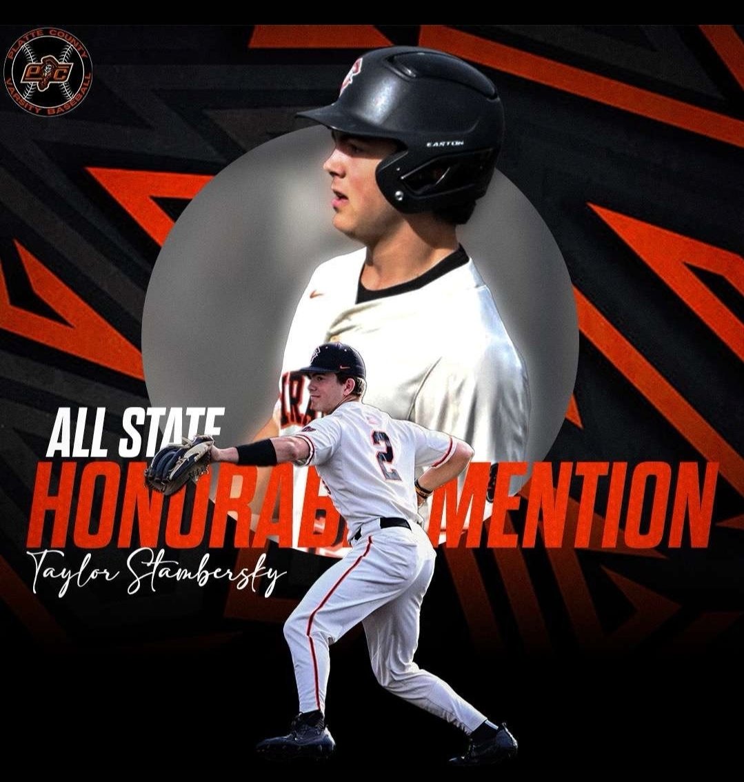 (JR) Taylor Stambersky, Honorable Mention  All-State utility.  Taylors 1st year as a varsity starter did not disappoint!  He finished tied with Dayton Doll for the team lead in hits, not to mention played locked down defense at 2B.  However, more work to do in 2025