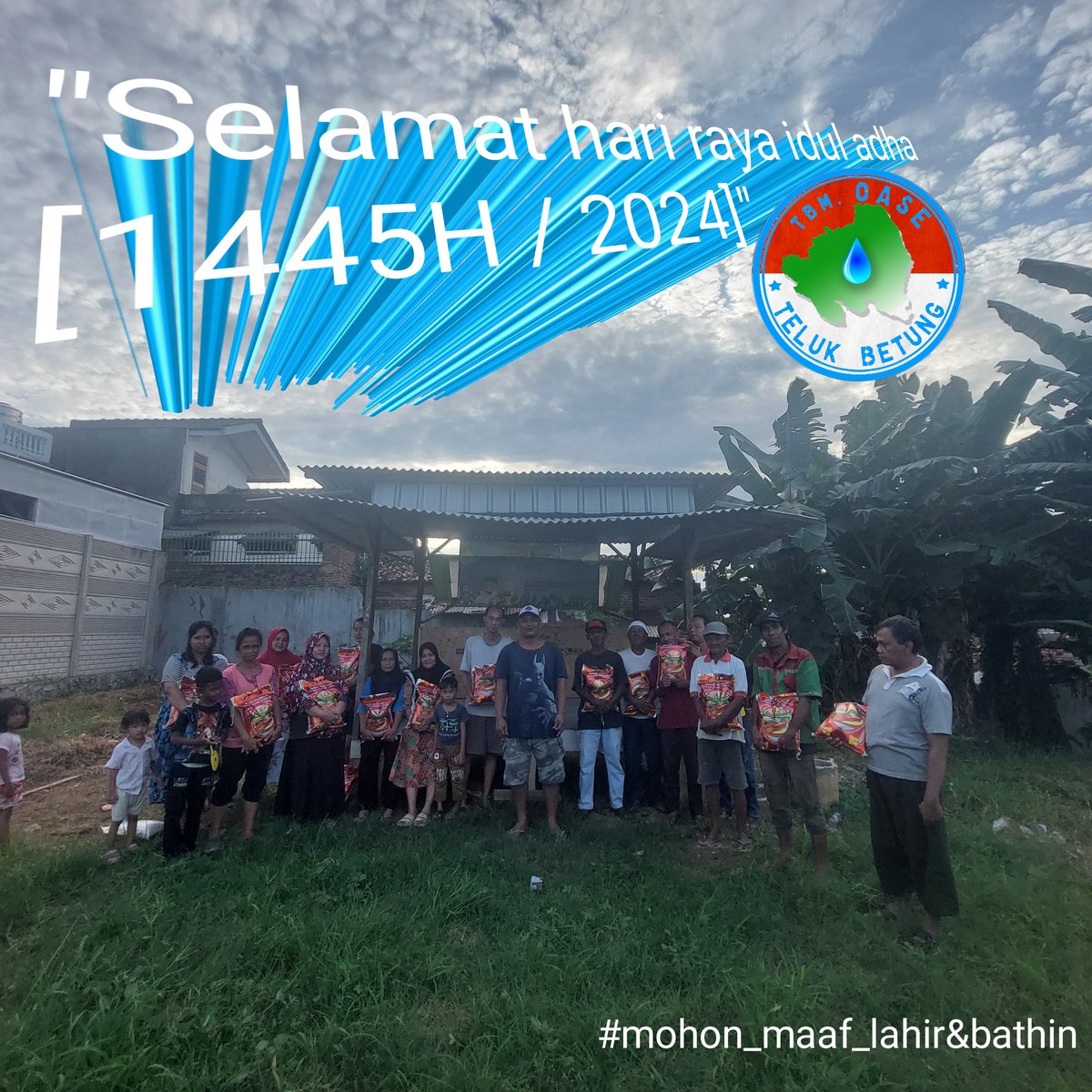 TbmOase's tweet photo. Temans,

Selamat Hari Raya Idul Adha 1445 H,

Nyalakan rasa syukur,
Terangi kreatifitasmu.

#IdulAdha1445H
#TbmOase https://t.co/MqK3zYHZzZ