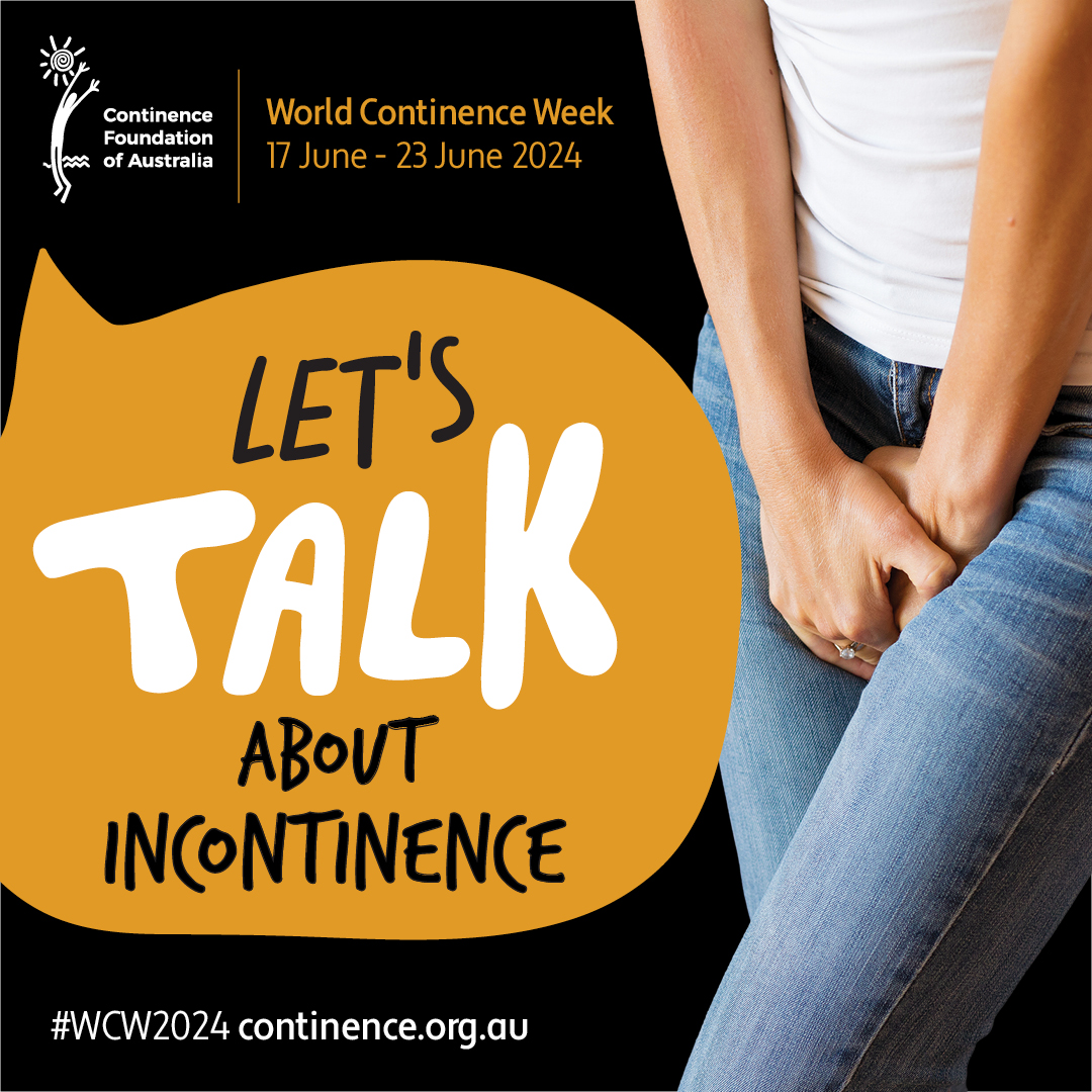This World Continence Week, we're encouraging Australians to have open and honest conversations about incontinence with friends, family and health professionals. Let’s talk!

Join us in raising awareness about incontinence: continence.org.au/world-continen…

#WCW2024