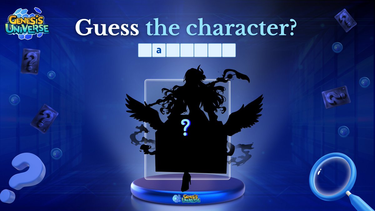 🎉#GenesisUniverse Guess the Character #giveaway event! 

🎁 $USDT 3️⃣0️⃣for🔟winners randomly! 
⏰ June 17 - 19 

1️⃣ Follow <a href="/GenesisUnivers/">Genesis Universe New Horizon</a> on Twitter
2️⃣ Like ❤️RT🔁and Tag 3 friends on this post
3️⃣ Guess the character's name in the comment 💬
4️⃣ Drop your wallet address