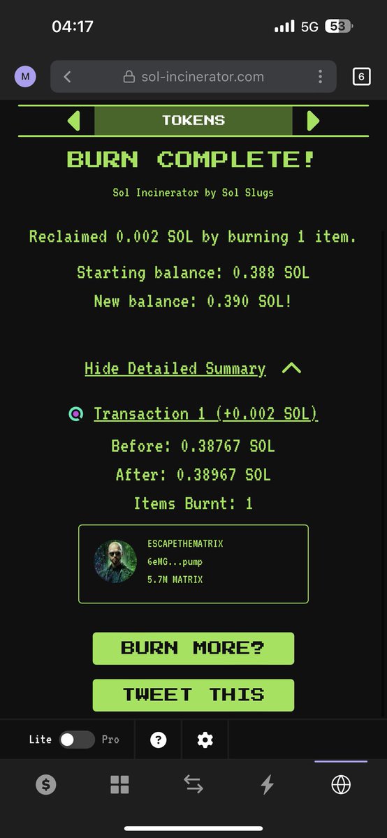 did i just burned 7,500$? like a car?

Ya i did, bought 50SOL worth of $MATRIX &amp; burn it.
jeets are crying

<a href="/Cobratate/">Andrew Tate</a> i am more rich &amp; more of a man then you are