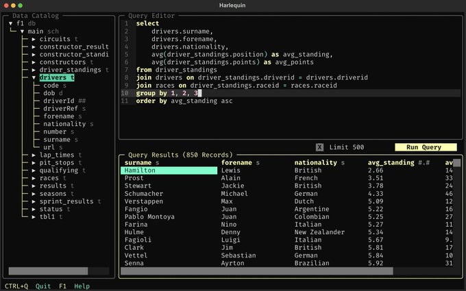 harlequin screenshot
