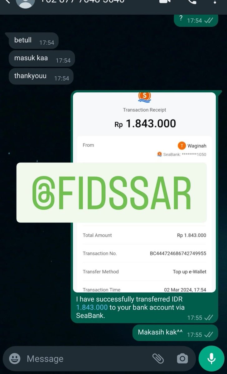 FAST KE WA ▪ JASA CV CONVERT SALDO EWALLET & BANK tweet media