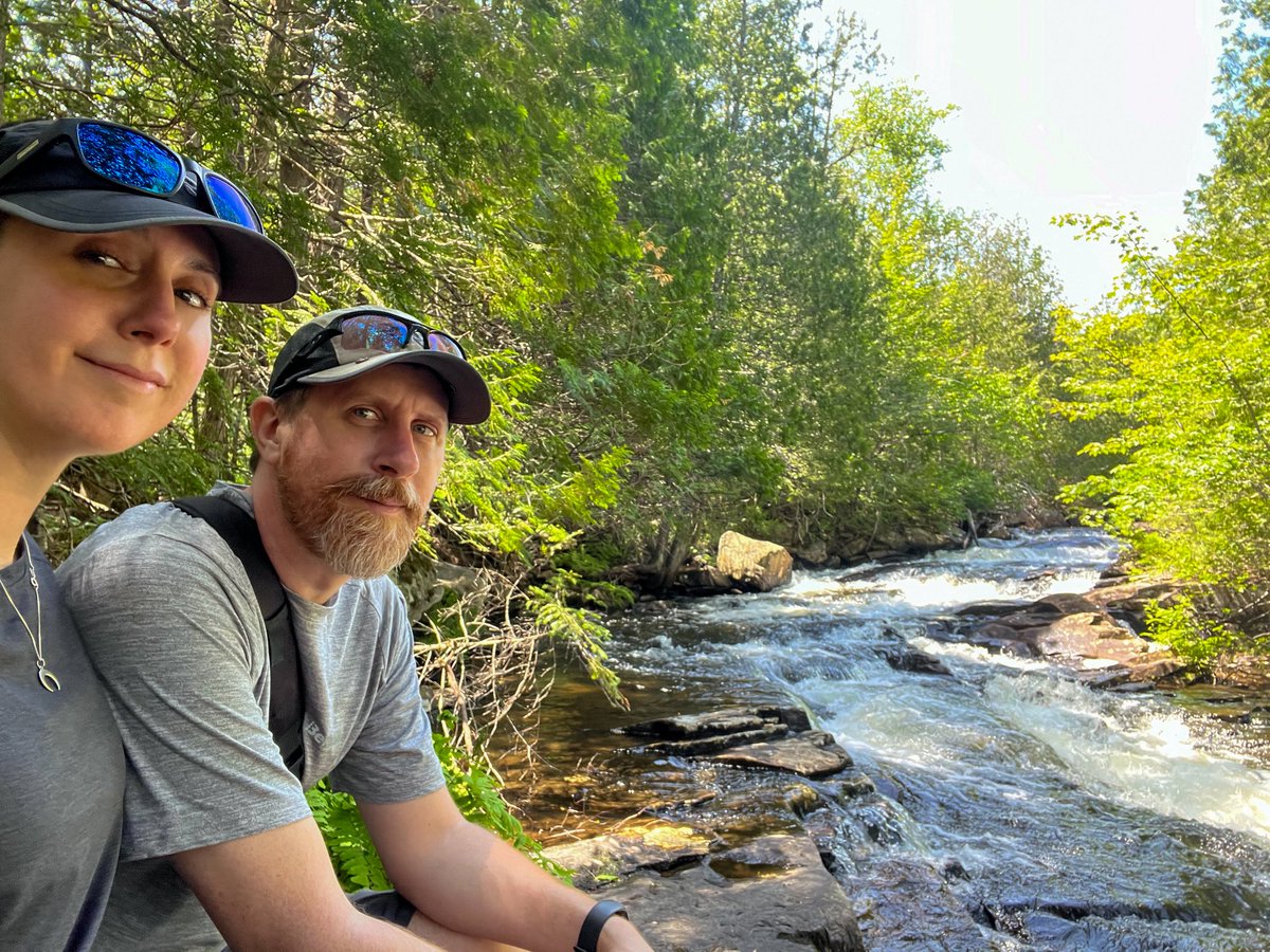Crystal1a's tweet image. First backpacking trip this weekend: Discovered Sentier National near St-Come QC with its tranquil river trails, stunning waterfalls, and the best company! 🌲🥾 #BackpackingAdventure #SentierNational