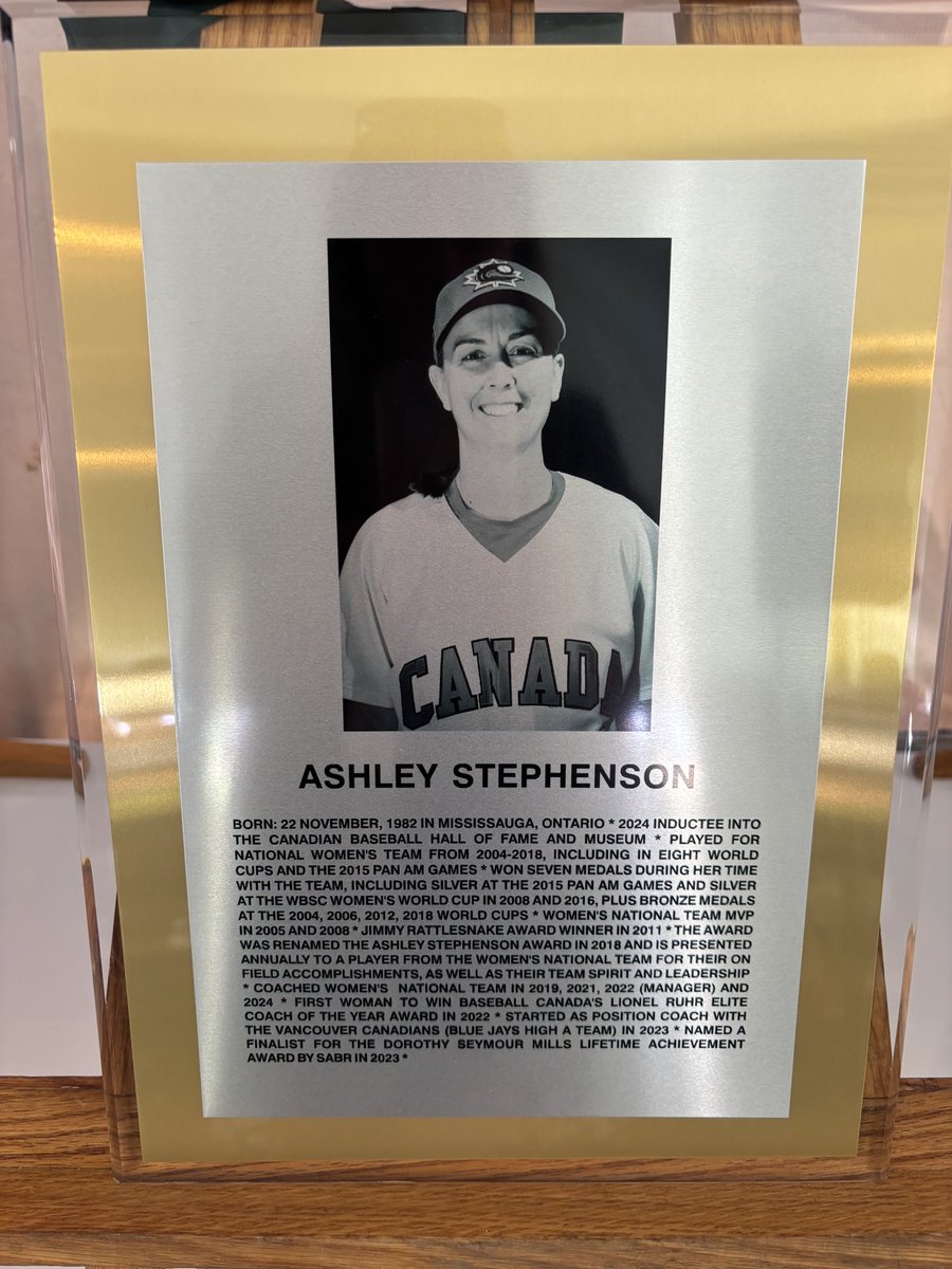 Jacqueline Newton (@super_halton) on Twitter photo First female inducted into the Canadian Baseball Hall of Fame! So proud of you <a href="/PEstevie/">Ashley Stephenson</a> You are loved by so many who have been moved by your skills both on & off the diamond , friendship and zest for winning! First female inducted into the Canadian Baseball Hall of Fame! So proud of you <a href="/PEstevie/">Ashley Stephenson</a> You are loved by so many who have been moved by your skills both on & off the diamond , friendship and zest for winning!