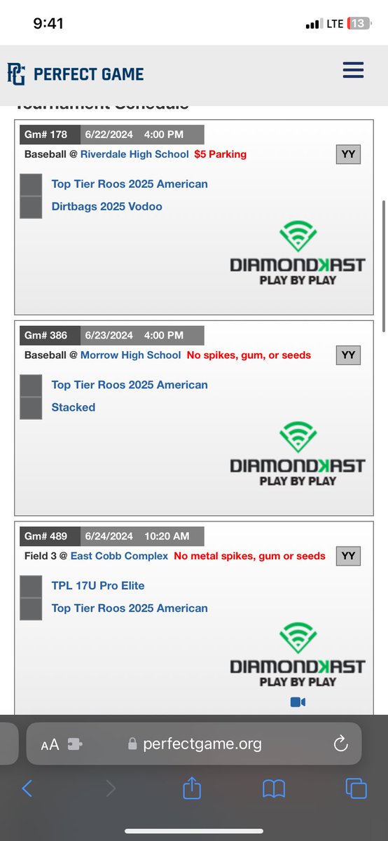 TheTeaganDavies's tweet photo. Schedule for WWBA. @_GoRoos https://t.co/5IpmNroe8q