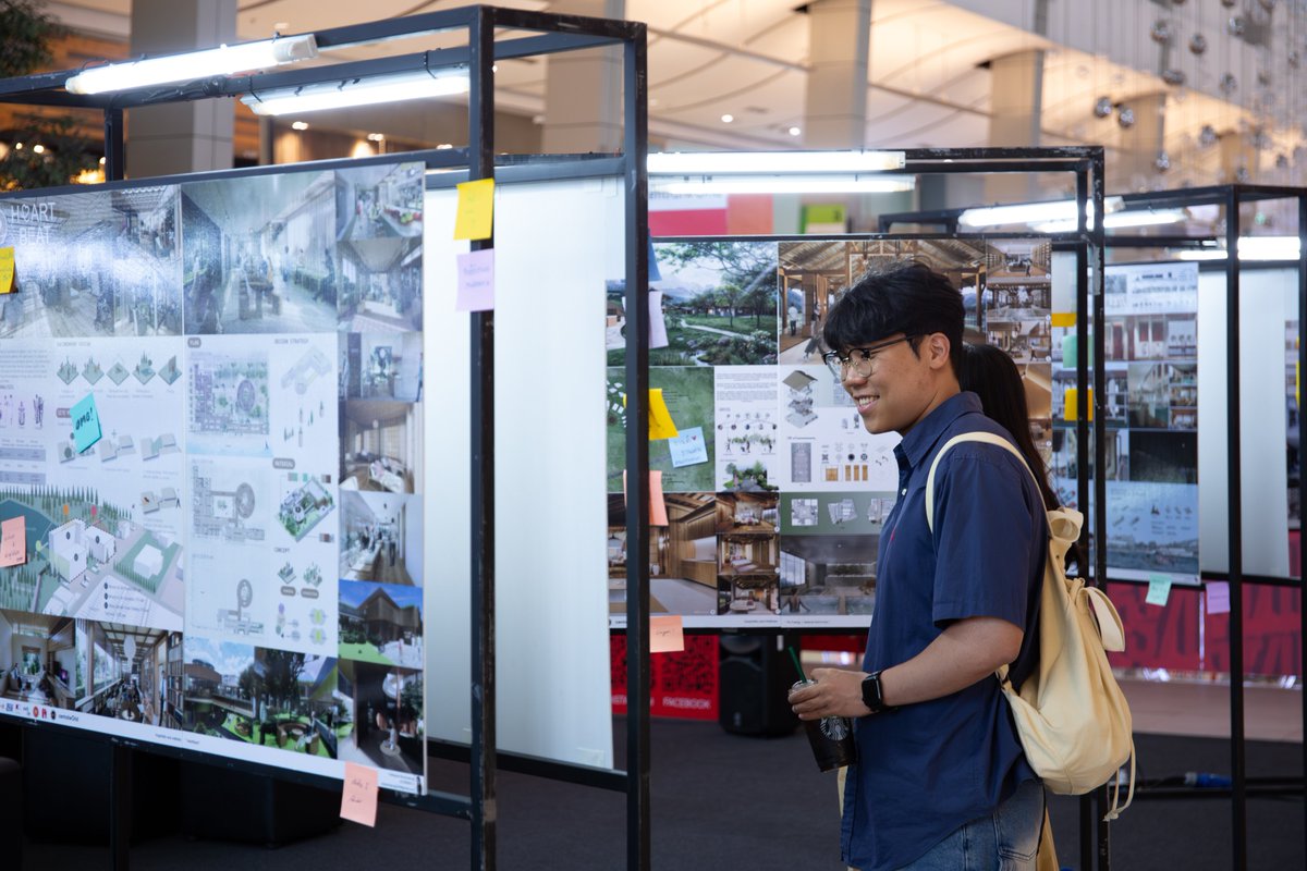 soadkmutt's tweet photo. Big CHEERS to our 5th-year Interior Architecture students (SoA+D)! Your thesis exhibition was a resounding success!! Check out these amazing photos from the INA Thesis Exhibition, held from June 10-12, 2024. For more photos: https://t.co/l1ZcHpFAbm https://t.co/oDiqluOAgT