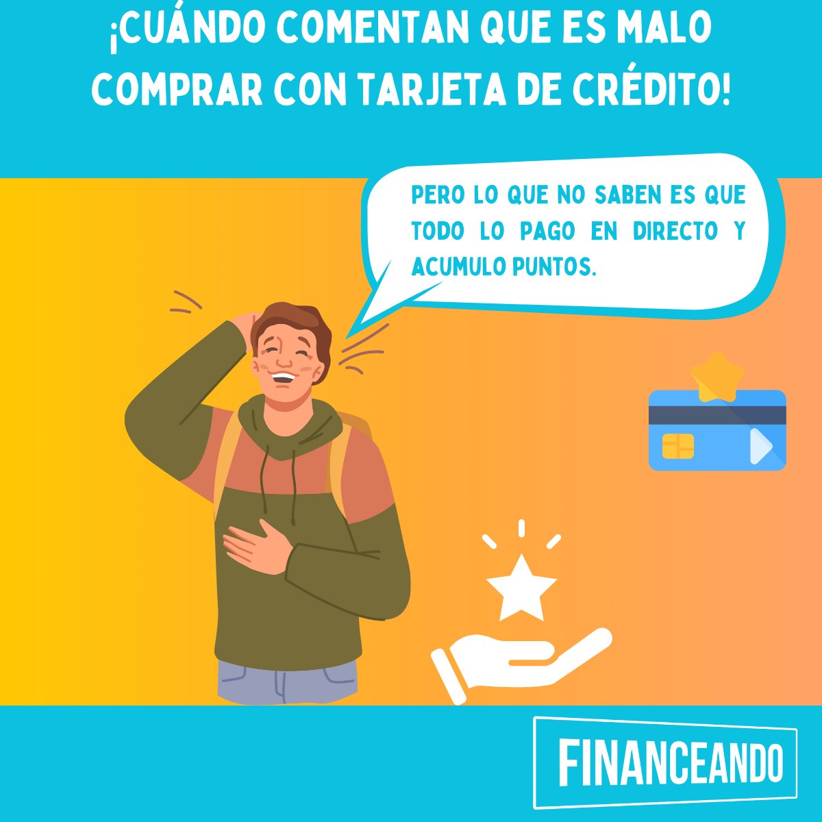 Financeando_'s tweet photo. ¿Cuál es la ventaja de comprar con una tarjeta de crédito?
En Financeando te asesoramos con los mejores consejos de nuestro especialista Luiggi Moreno.
#Finanzas #tarjetadecredito #educaciónabierta https://t.co/6Bxs0j3t9d