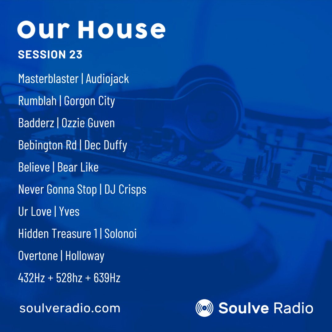 soulveradio's tweet image. 💙 It's session 23 with an uplifting set of #Garage beats, bass &amp;amp; badness!  🔊🎶⚡️ Feat. #Audiojack @GorgonCity @ozzie_guven @DecDuffy_ @akifoor #DJCrisps #Yves #Solonoi @Holl0way_ @Realm_Records @_earwaxx @moxy_muzik @GarageShared @shallnot_fade
👉 dub.sh/oh23mc