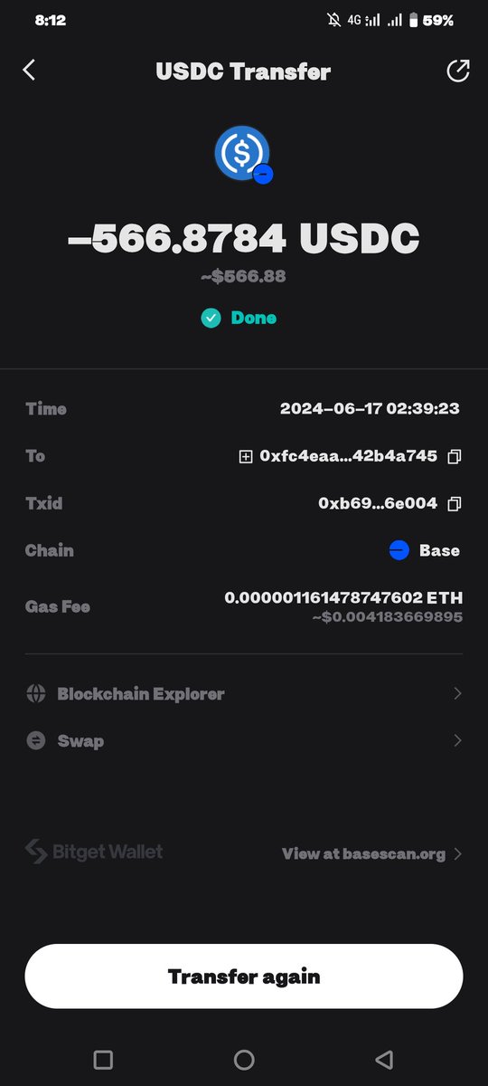 CyrptoAddicted's tweet photo. Shame on @BitgetWallet. I's sleeping and I didn't touch my phone.Upon entering my wallet this morning I discovered that my money has been stolen. I approve my base network $USDC only on @BitgetWallet #Launchpad The transaction hash is in 1st comment. https://t.co/OnGjw4YKXp