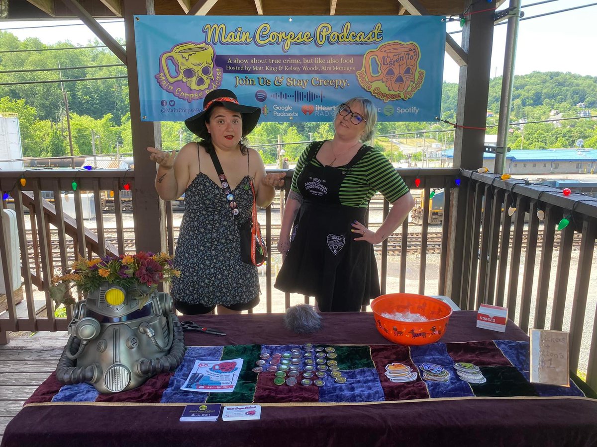 MainCorpsePod's tweet image. Our crew of Creeps had so much fun this weekend as guests at the first ever Grafton Monster Festival. We had the privilege of interviewing Kathleen Cockrell Arbuthnot and the live recording will go up in July!